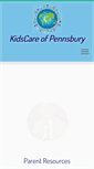 Mobile Screenshot of kidscareofpennsbury.com